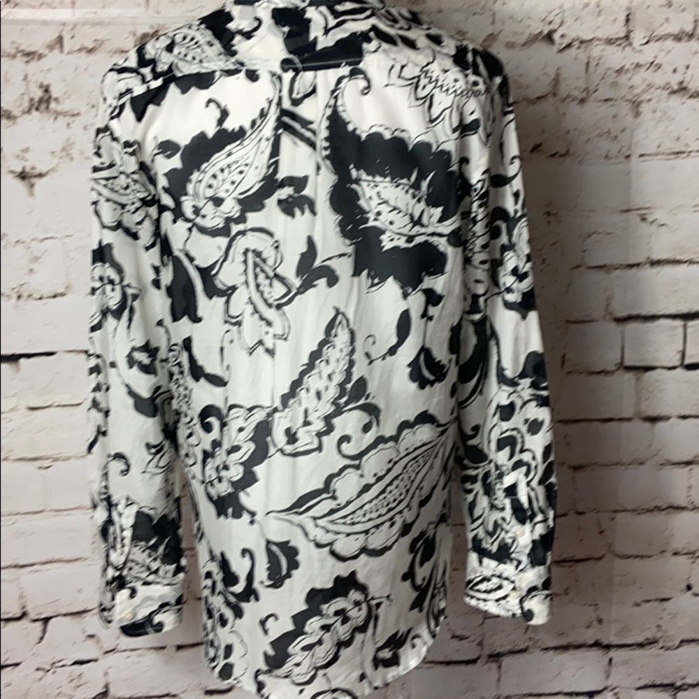 Lauren Ralph Lauren Long Sleeve Blouse Large - Picture 2 of 8